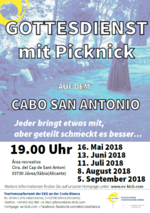 Picknickgottesdienste 2018 Cabo San Antonio