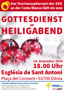 Flyer Heiligabend Seniorenresidenz Dénia 2019
