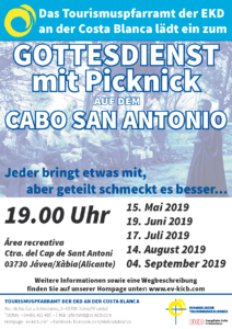 Picknickgottesdienste 2019 Cabo San Antonio