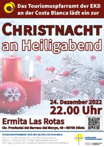 Plakat Christnacht in Dénia 2022