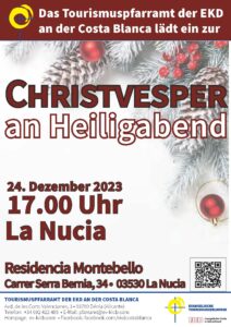 Plakat Christvesper in La Nucia 2023