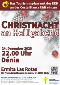 Plakat Christnacht in Dénia 2023