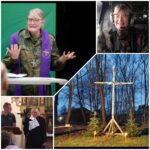 Collage Brigitte Pagnoux im Einsatz