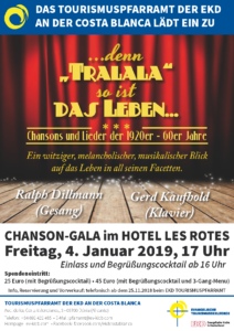 Flyer Chanson-Gala: ...denn Tralala so ist das Leben